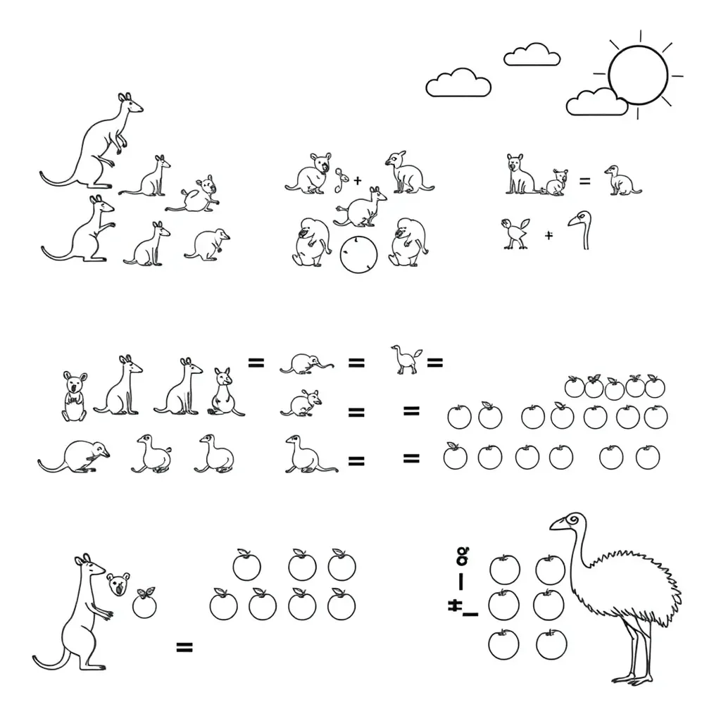 Children working with multiplication groups
