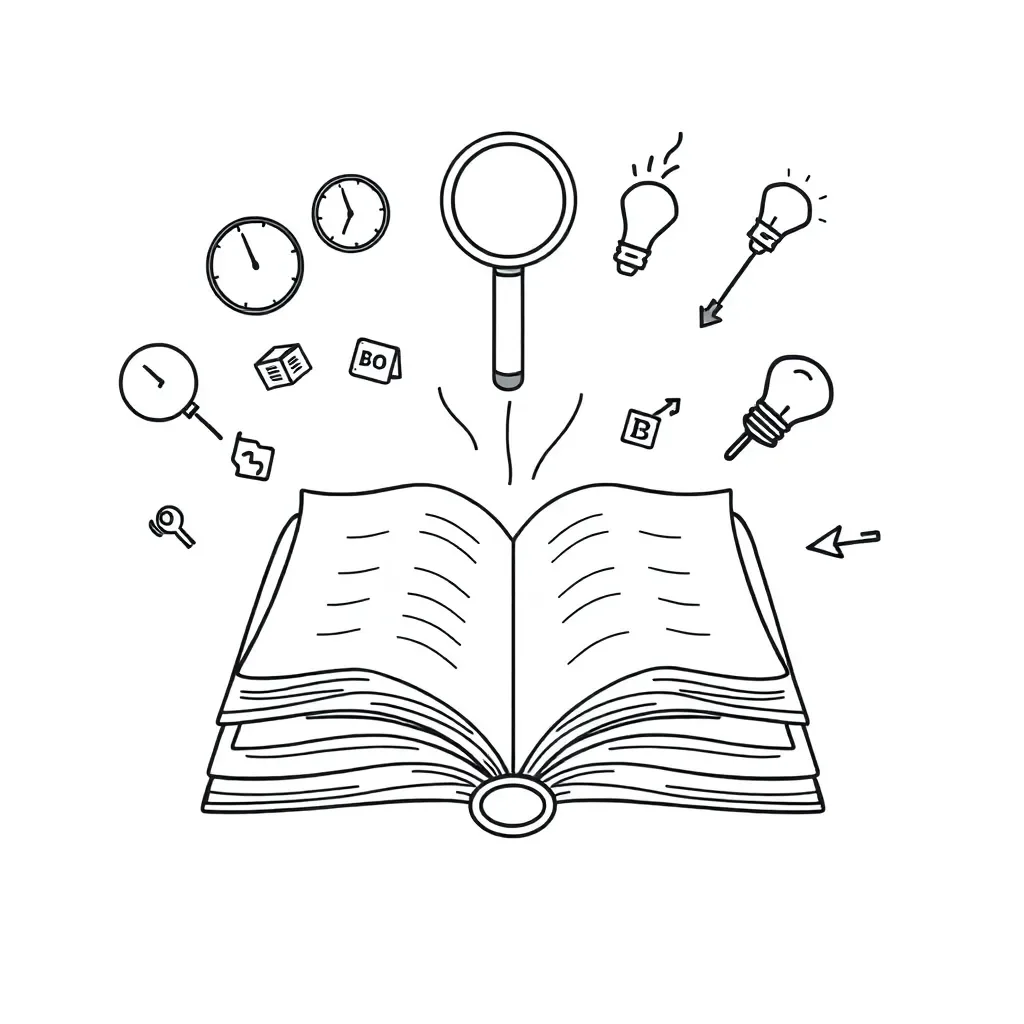 Student reading quickly