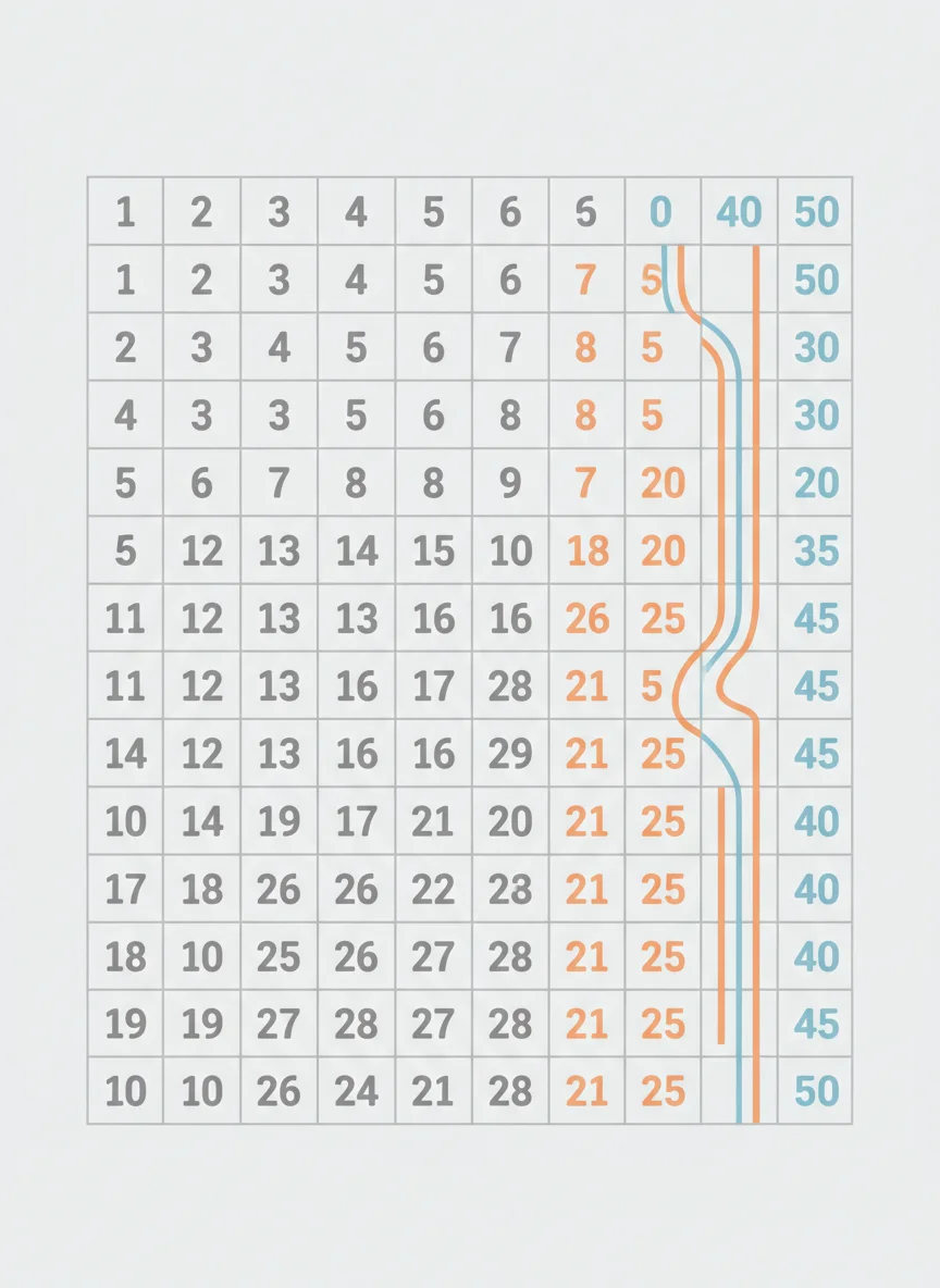 The 5 Times Table Pattern