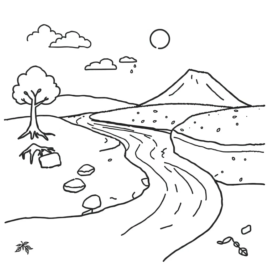 Rock formations showing weathering and erosion