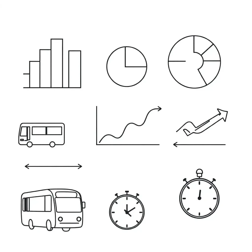 Data analysis charts and graphs