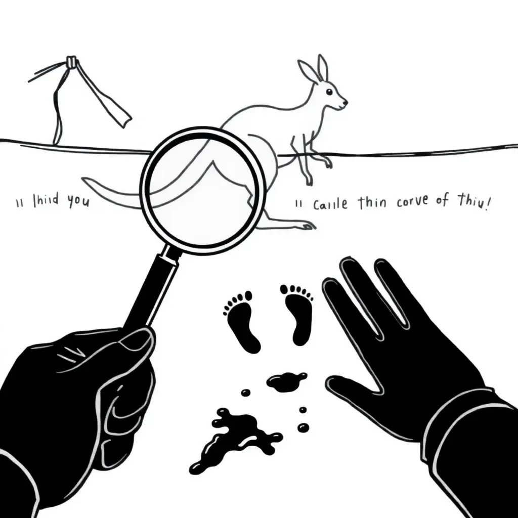 Forensic science illustration