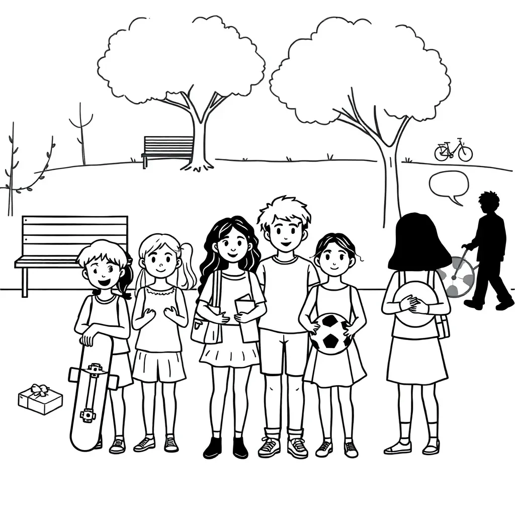 Gang awareness illustration