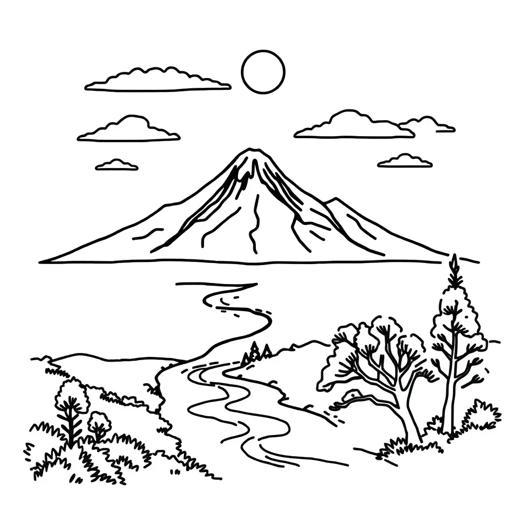 Earth systems diagram showing atmosphere, hydrosphere, geosphere, and biosphere