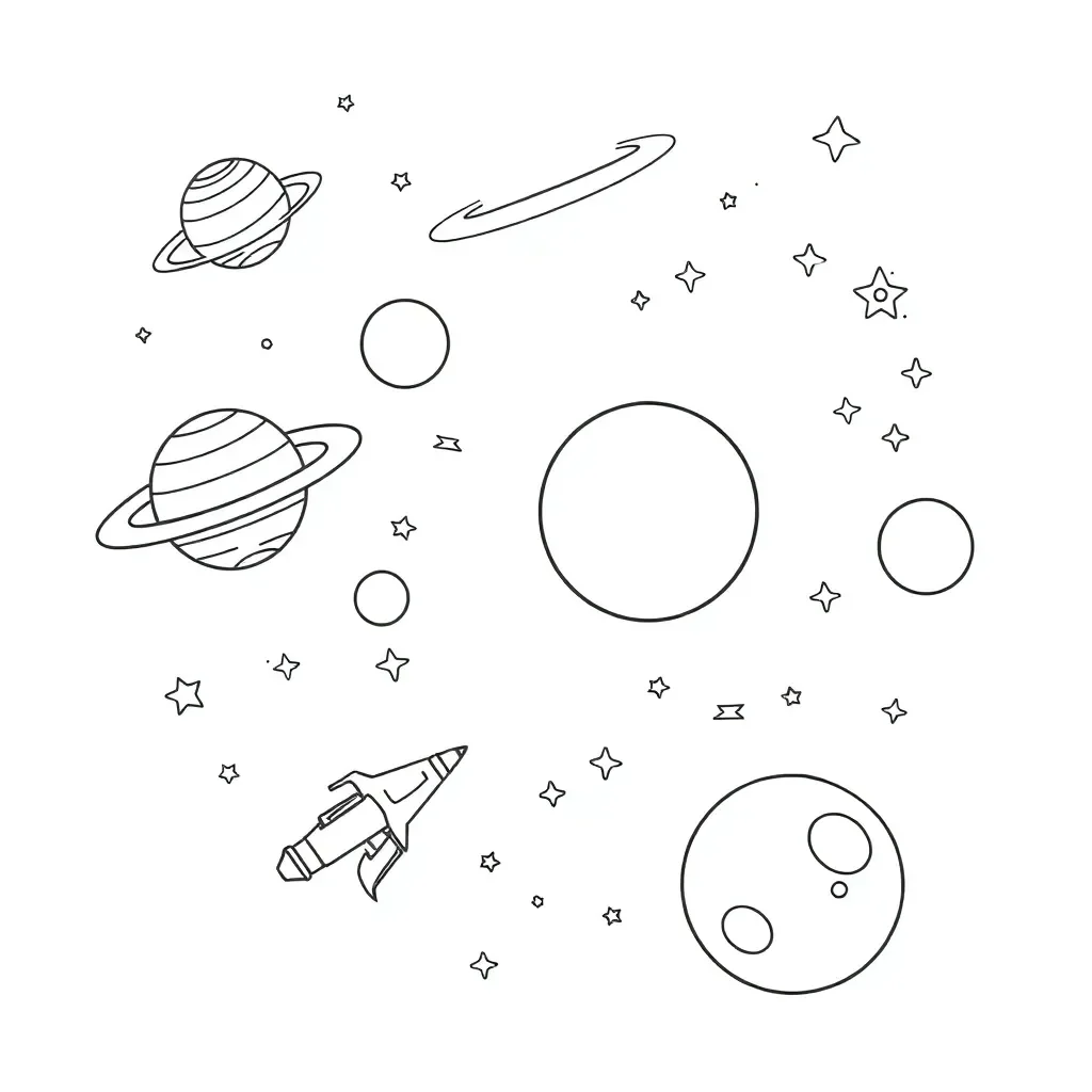 Galaxy and space illustration