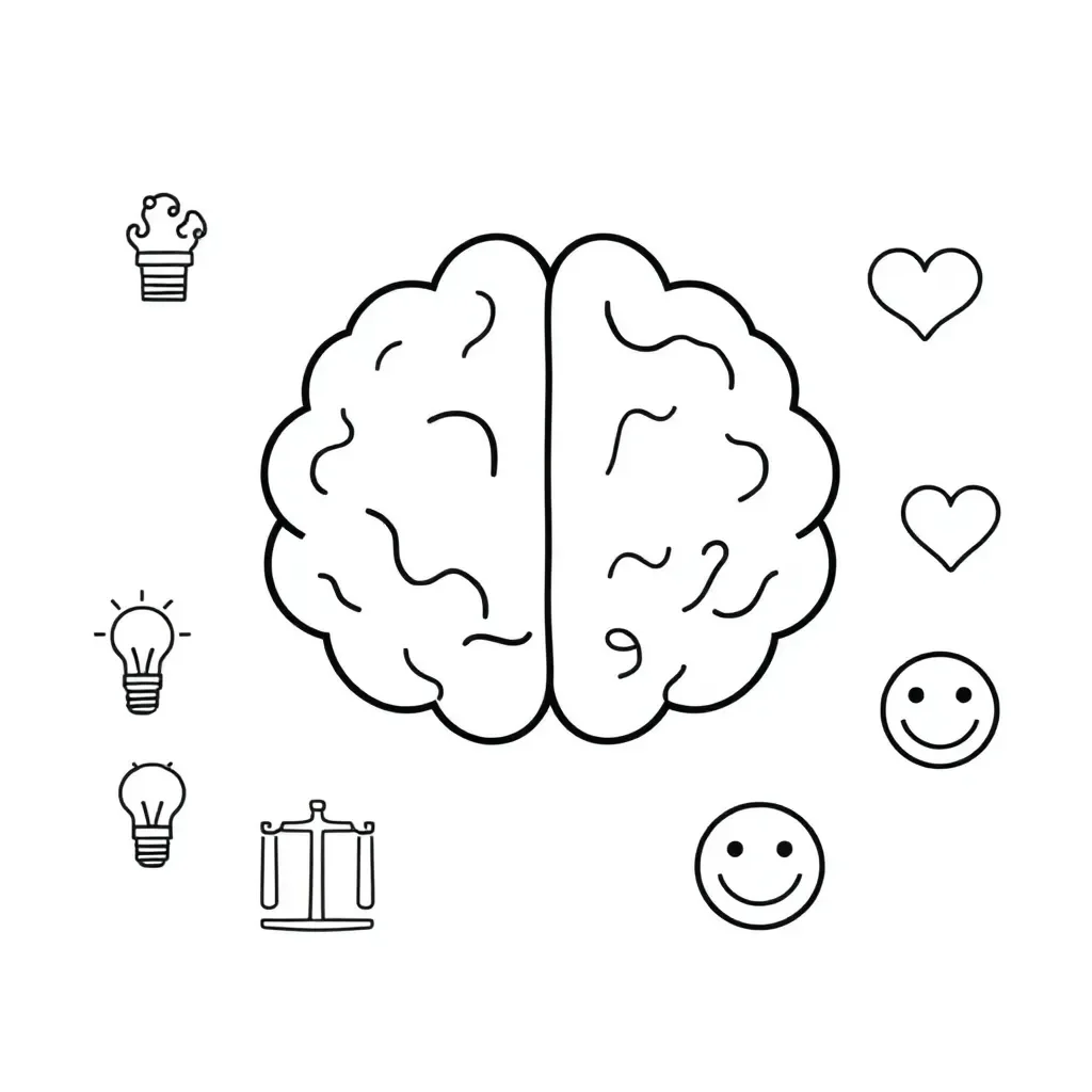 Brain diagram illustration