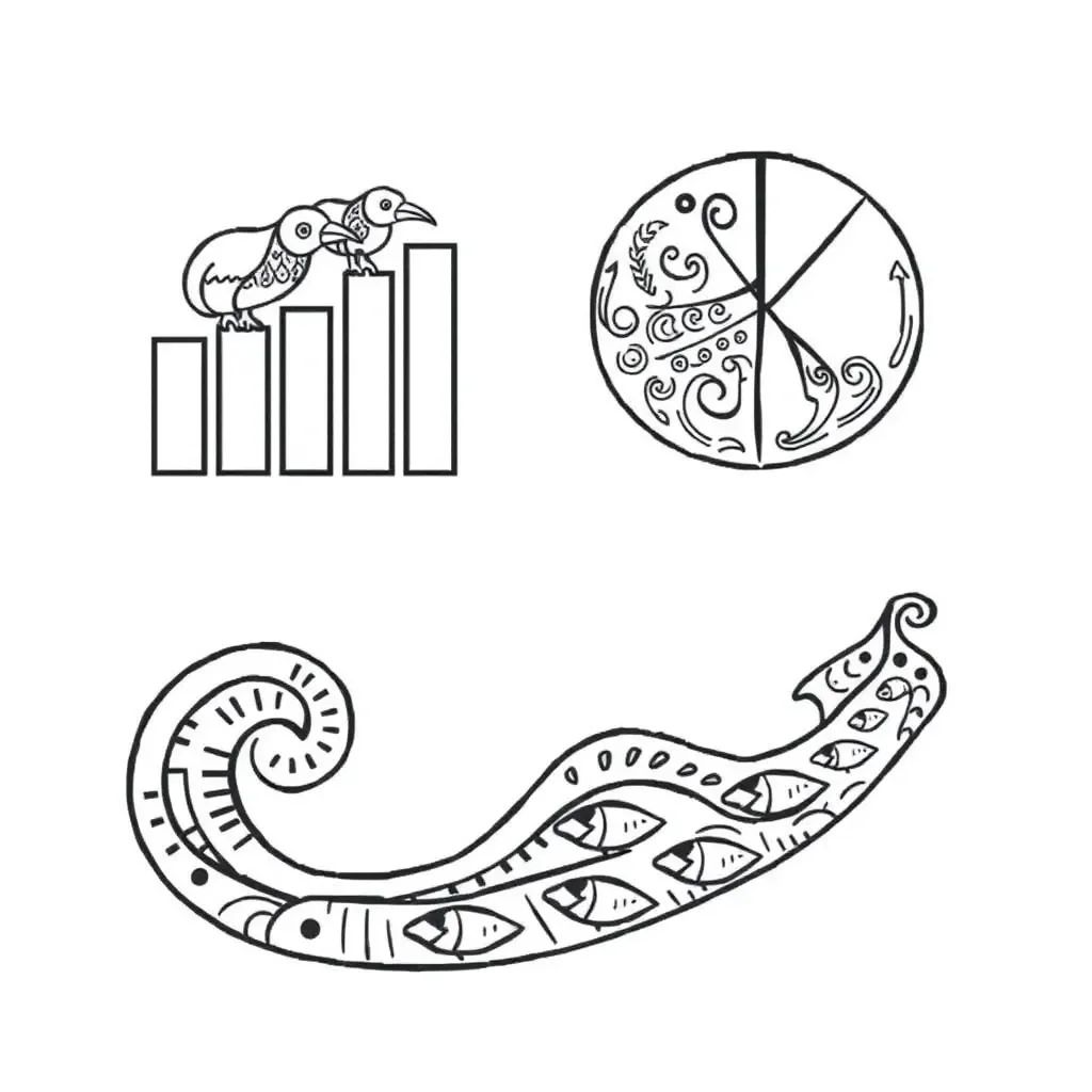 Charts and graphs illustration