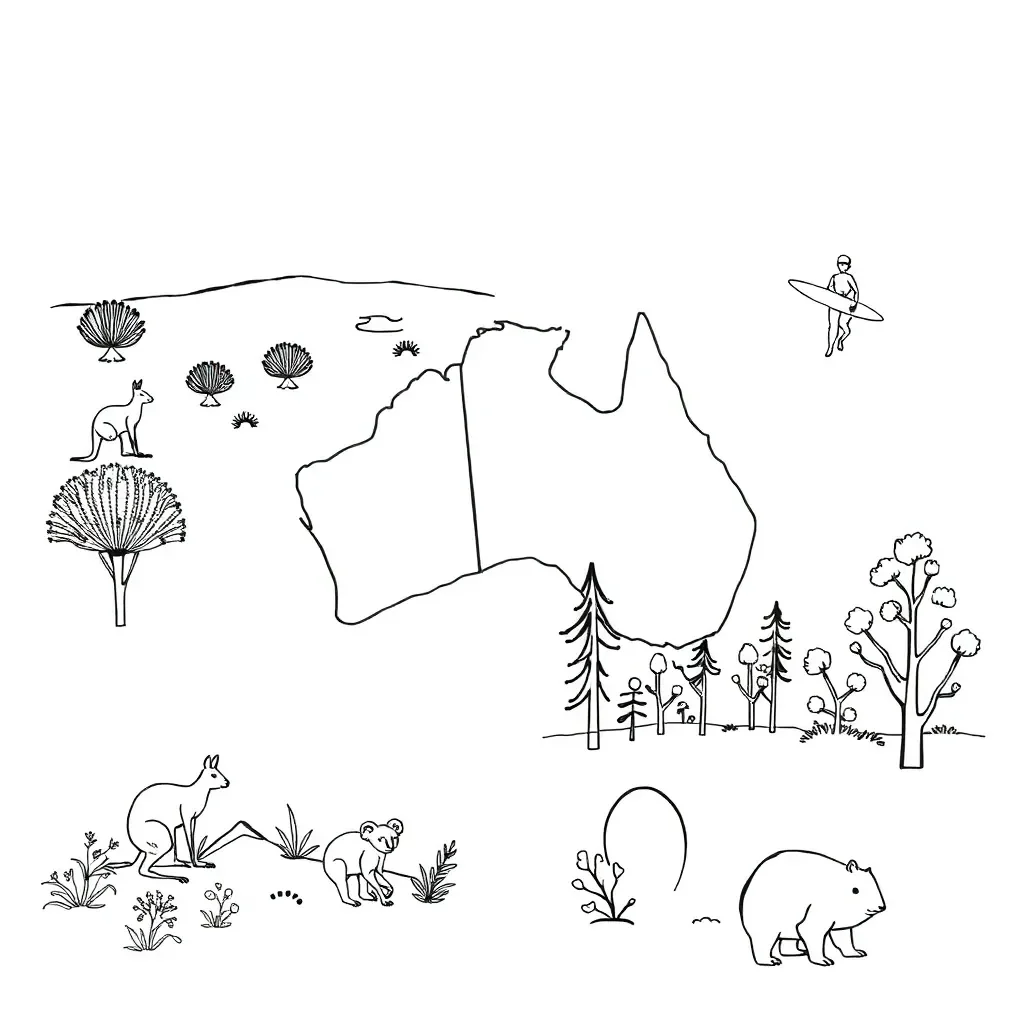 World biomes illustration