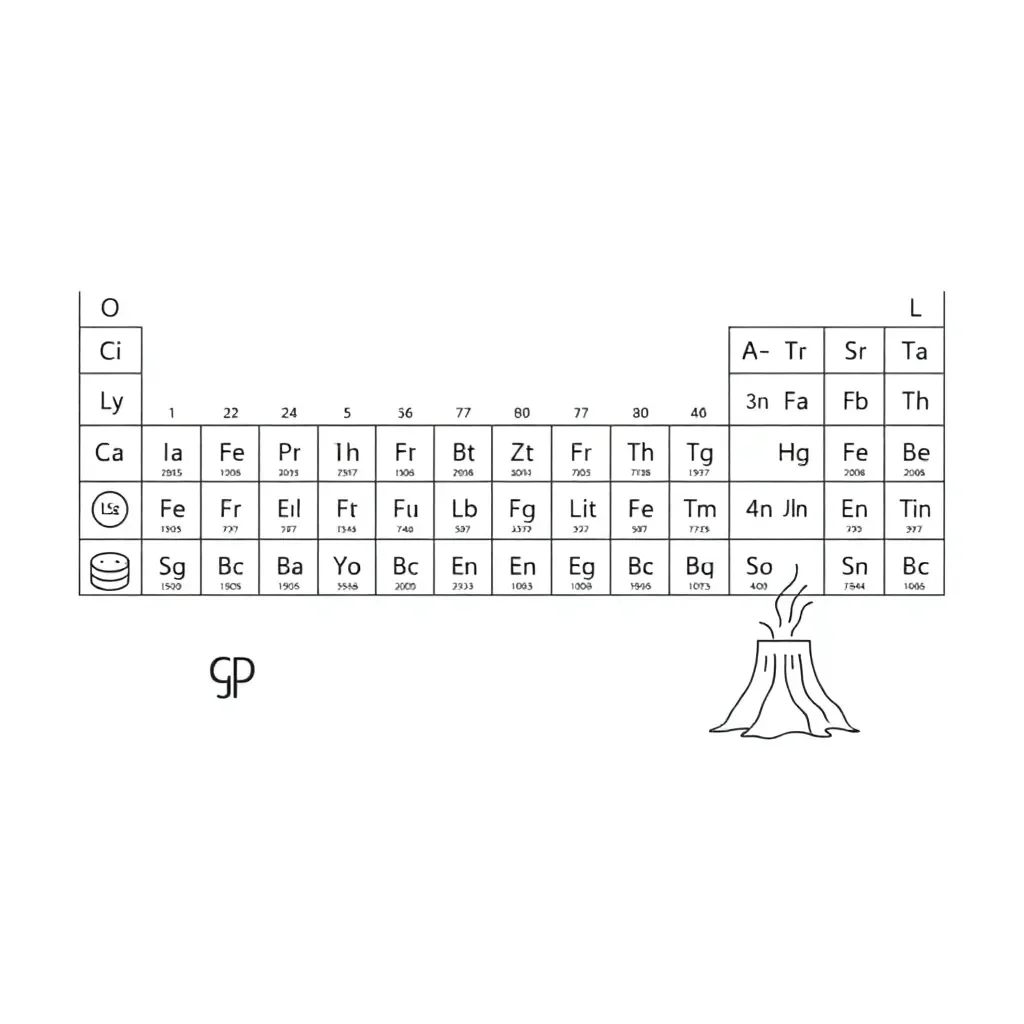 Periodic table illustration