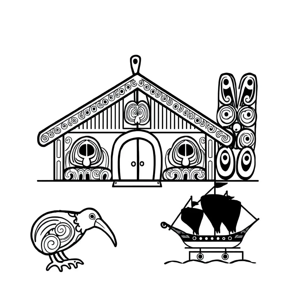 Historical timeline illustration