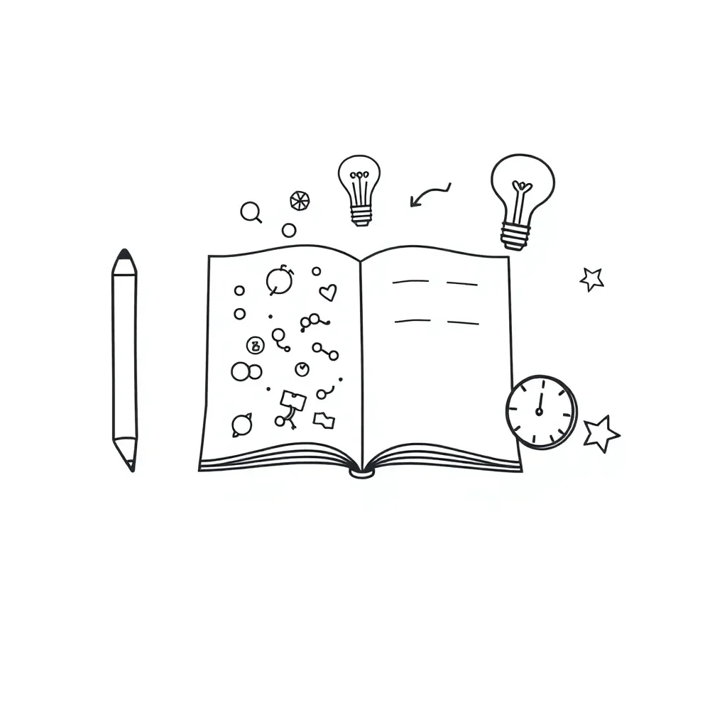 Student writing with descriptive details
