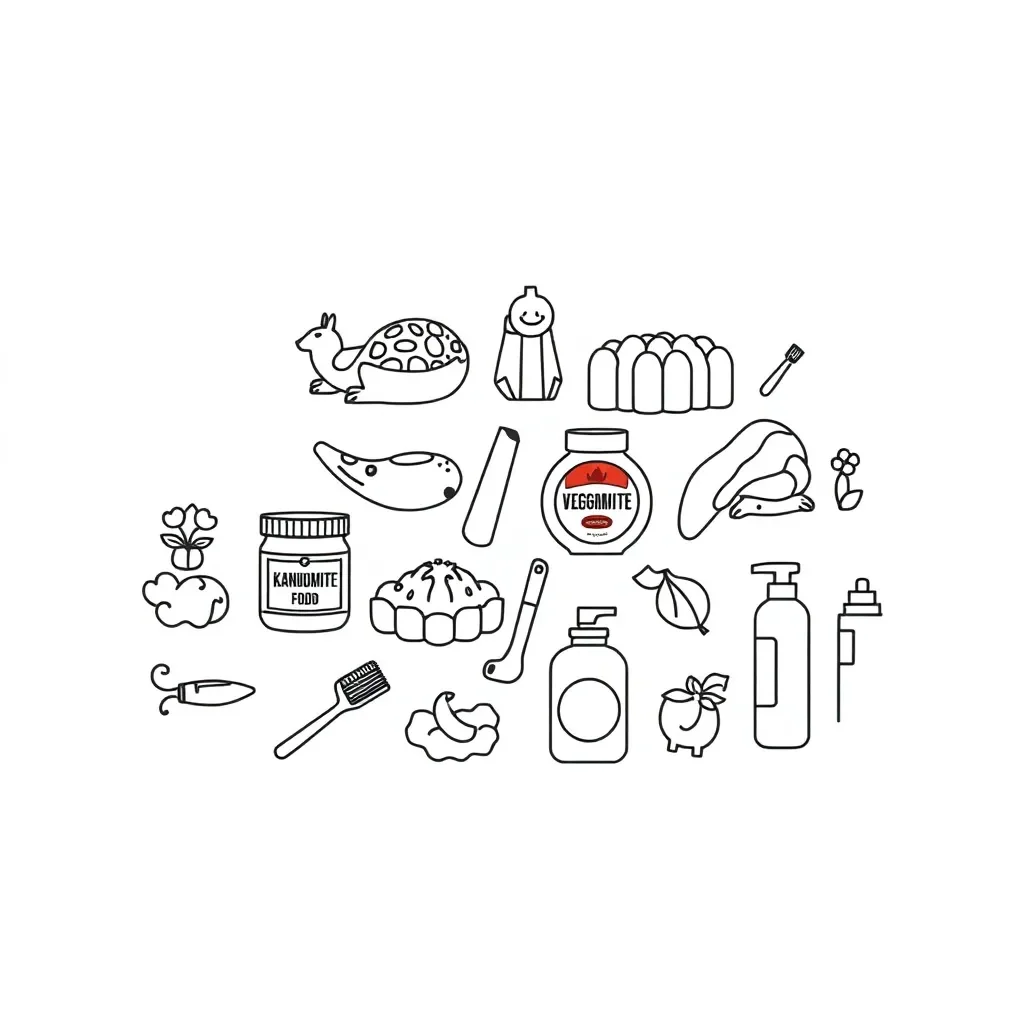 Healthy food and hygiene items