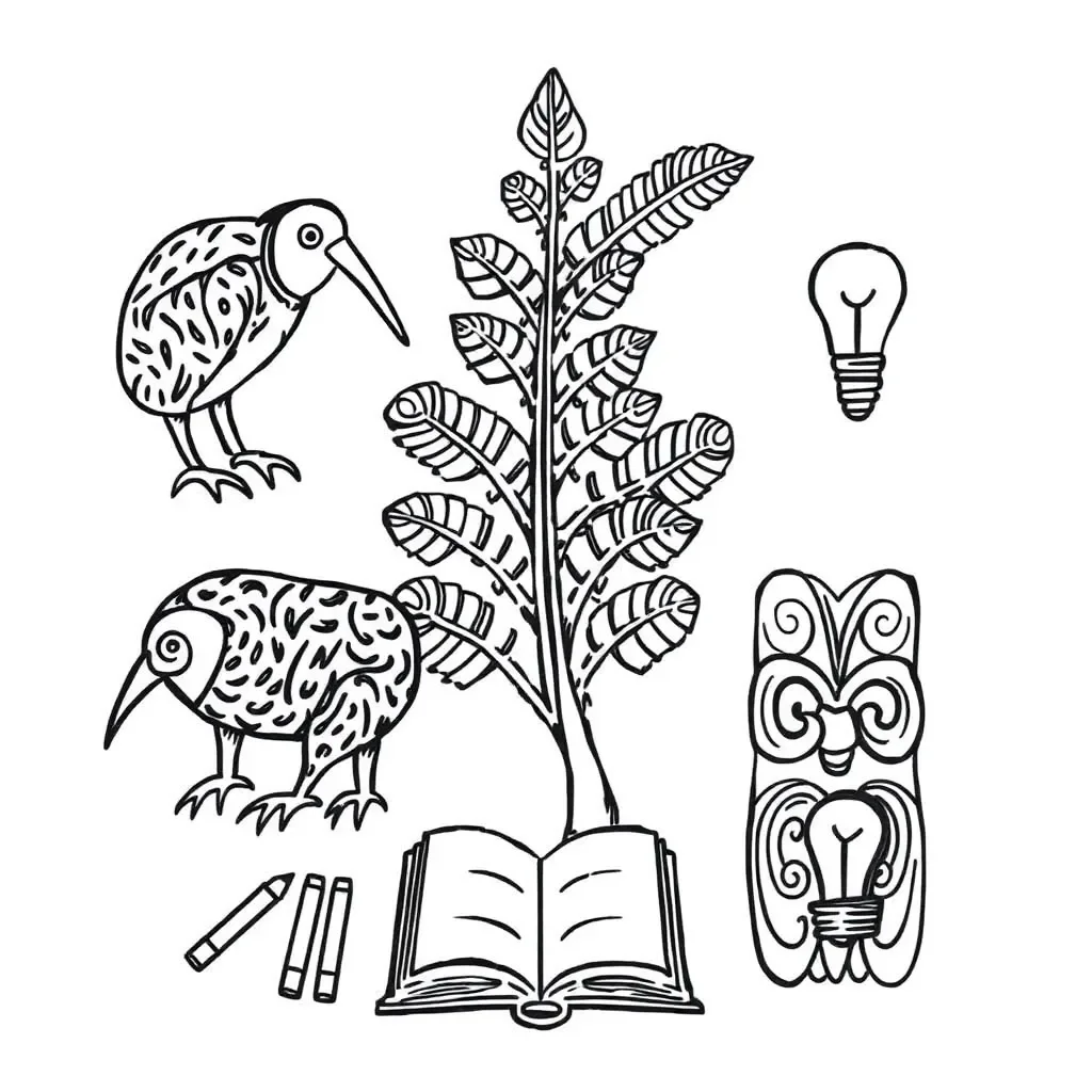 St Patrick's Day shamrock and writing tools