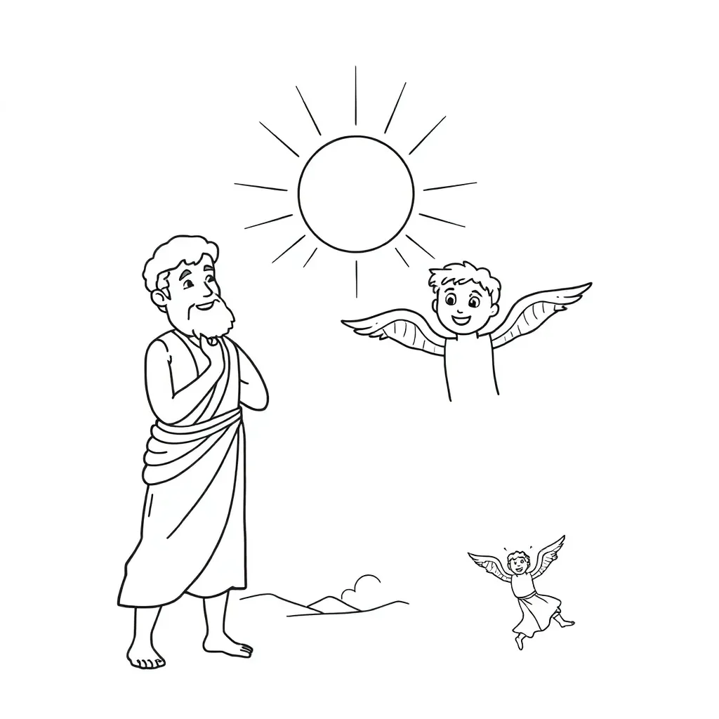 Ancient Greek mythology illustration