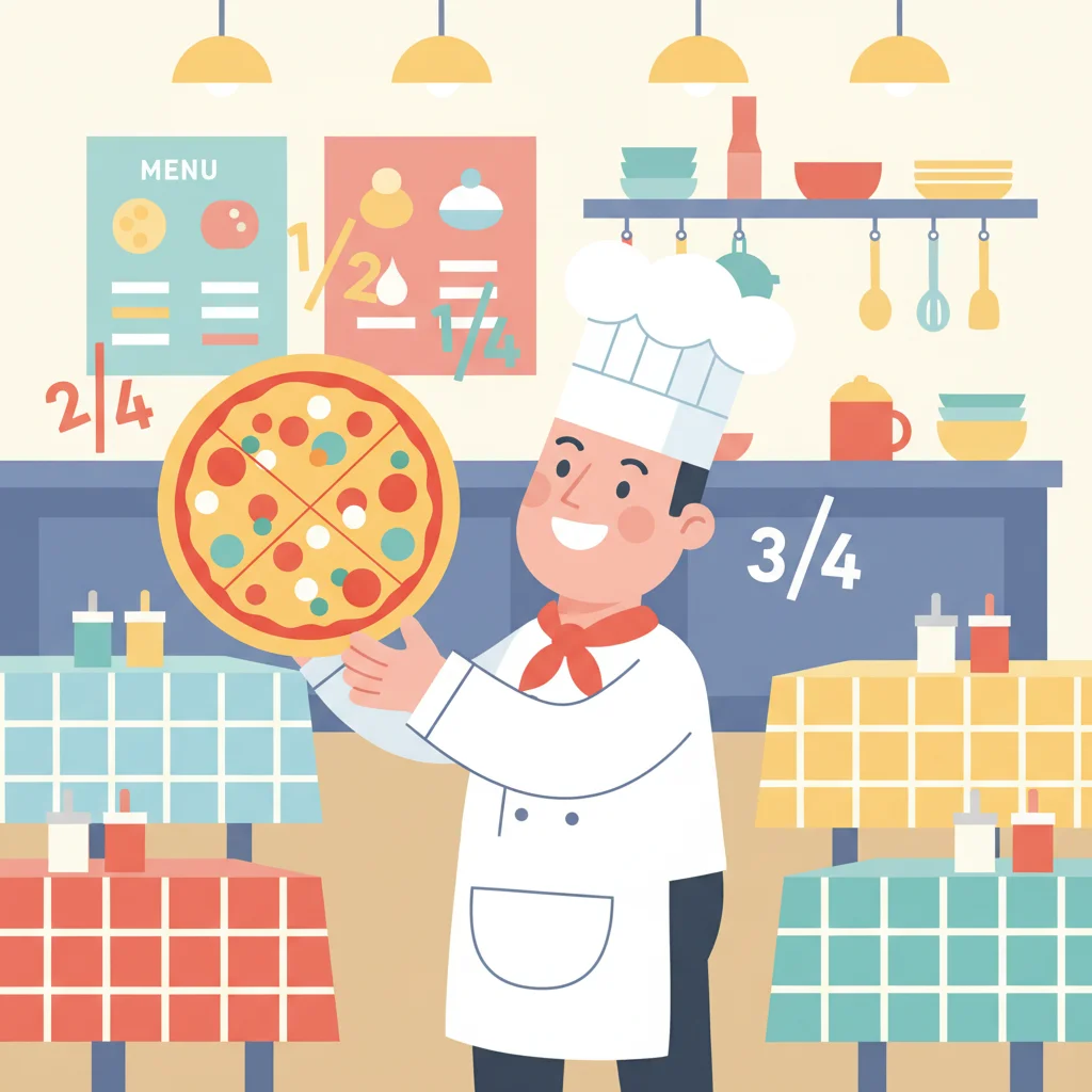 Fraction Multiplication Fun Restaurant Adventure