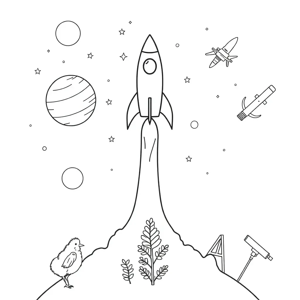 Artemis II rocket illustration