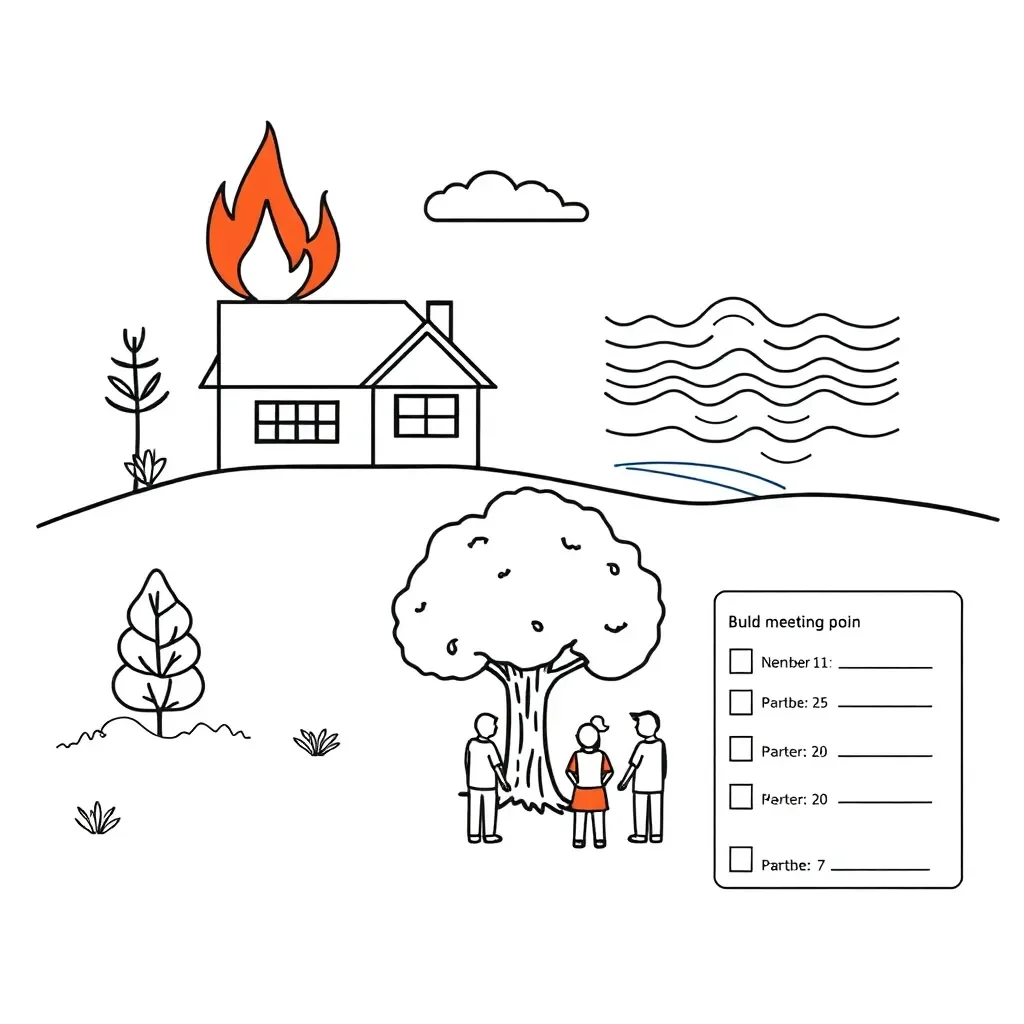 Emergency plan illustration