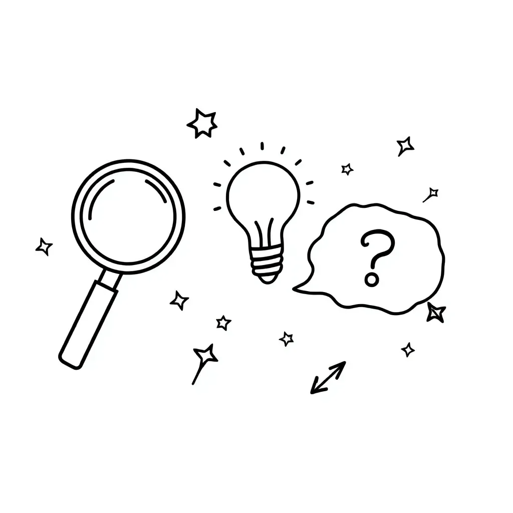 Scientific observation illustration