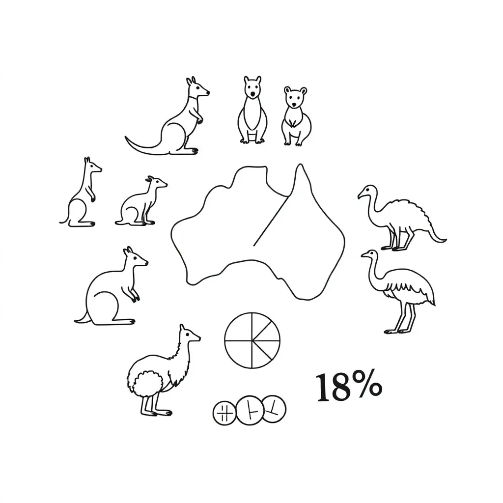 Fractions decimals percentages illustration