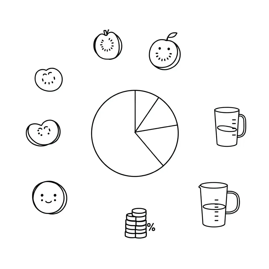 Percentage symbols and calculations