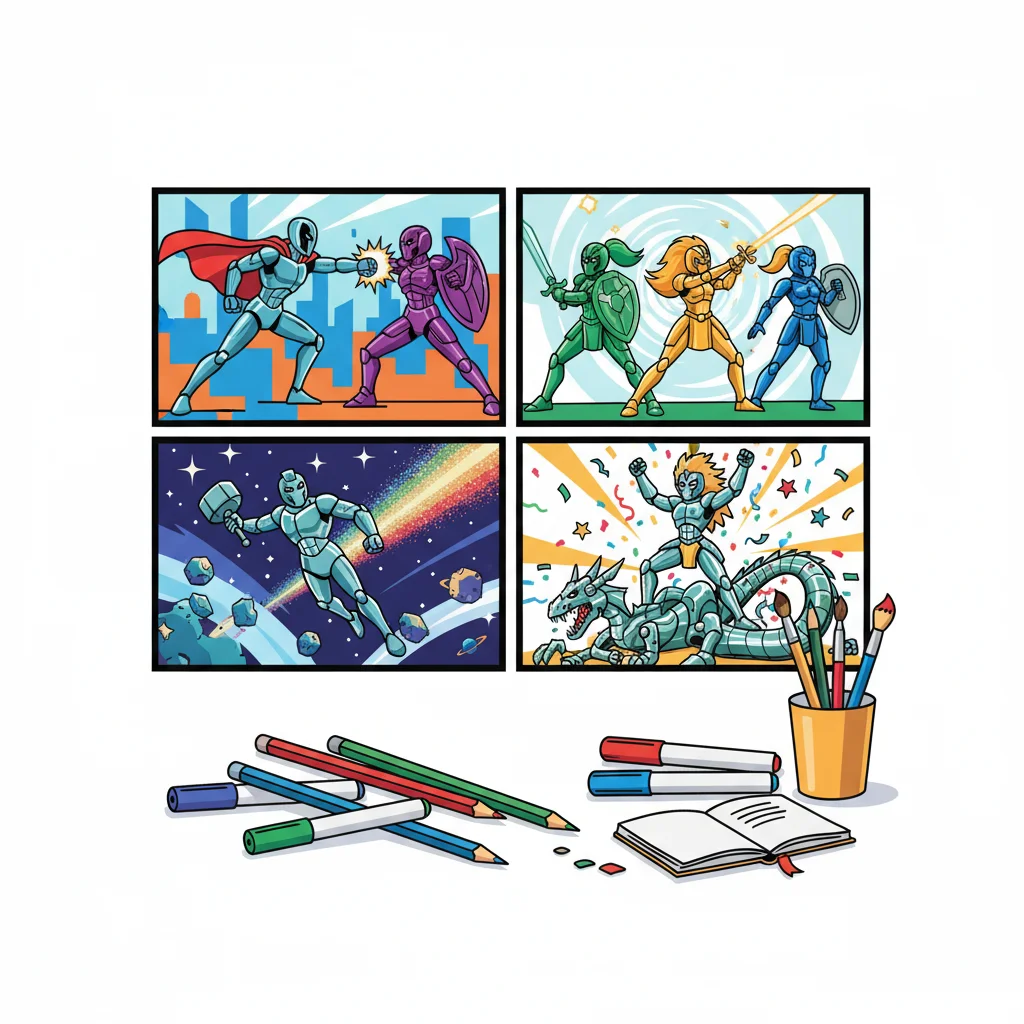 Creative Task: Metal Warriors Comic Strip