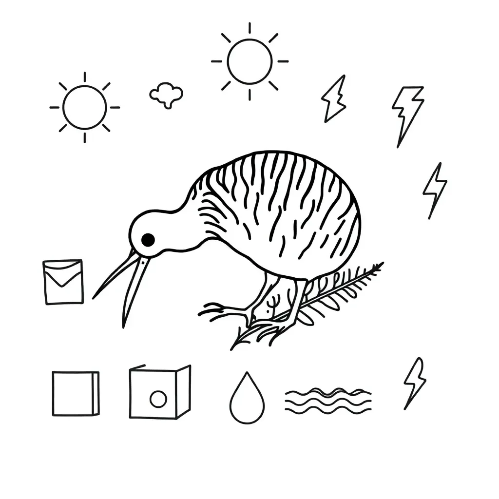 Particles and energy illustration