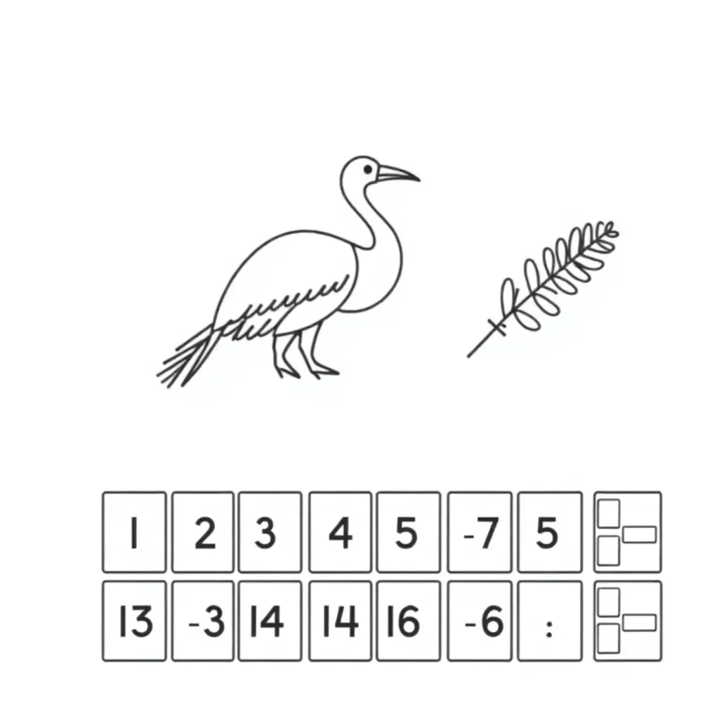 Students racing with number cards
