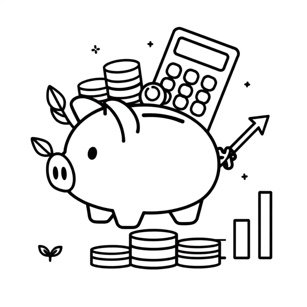 Calculator and percentage symbols