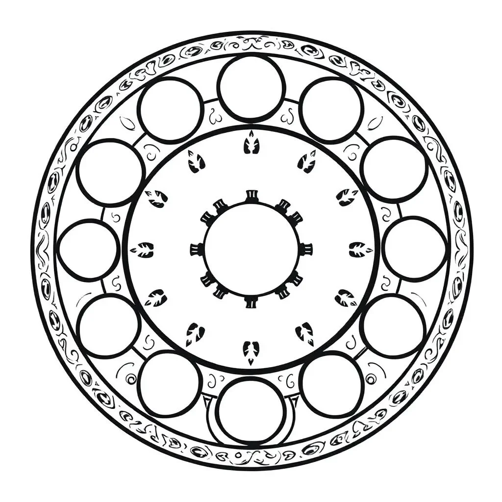 Māori moon phases illustration