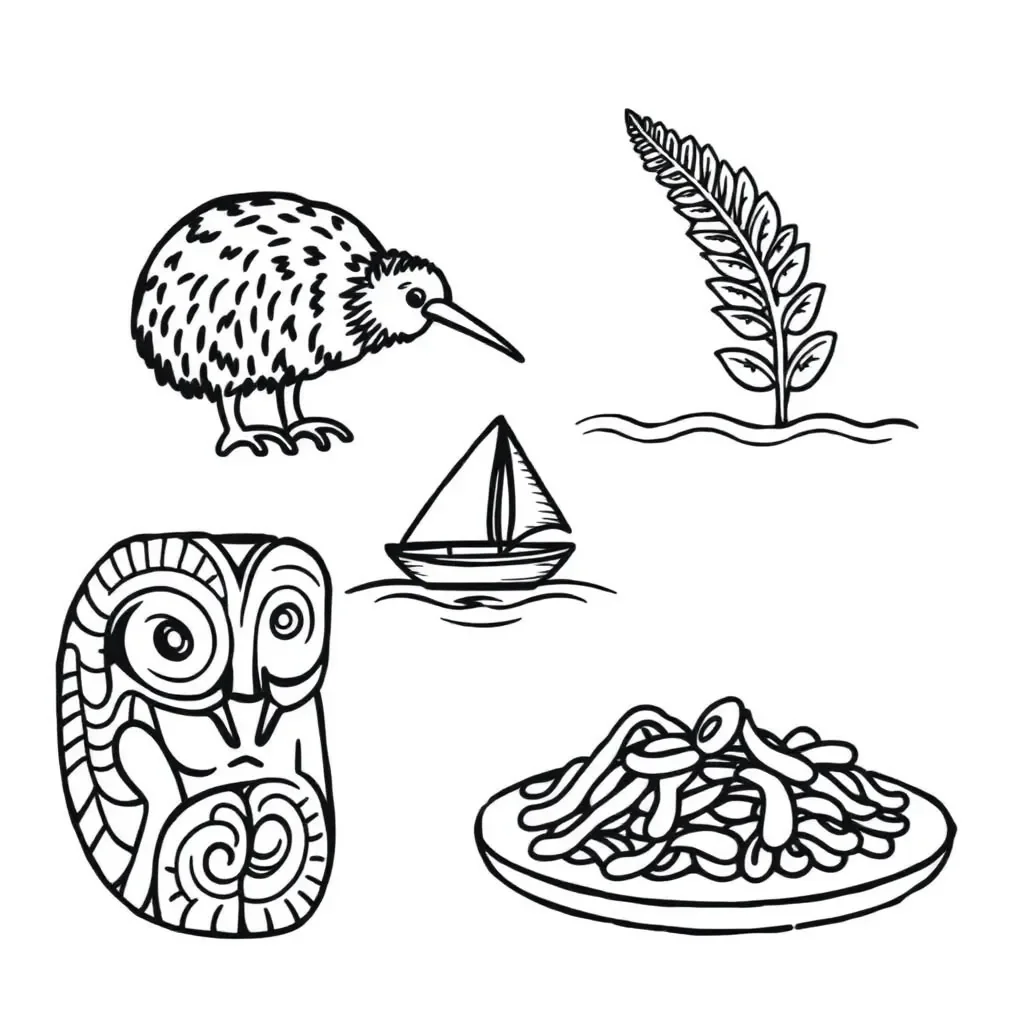Children writing and drawing