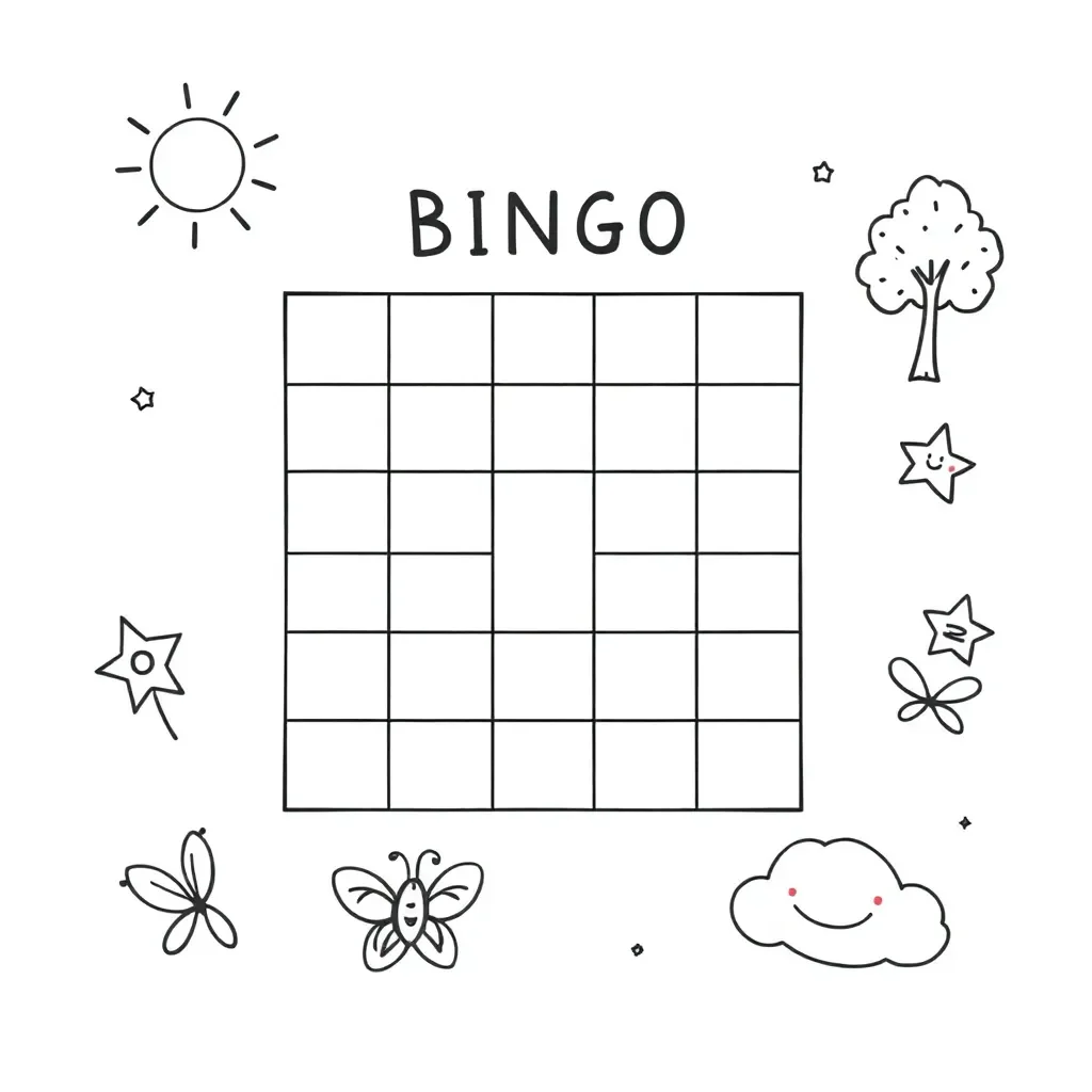 Children playing bingo with sight words