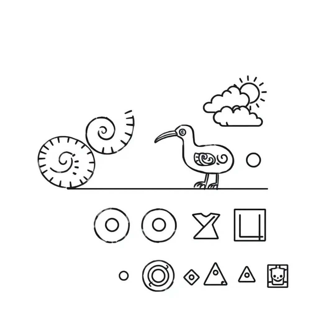 Colourful shapes pattern illustration