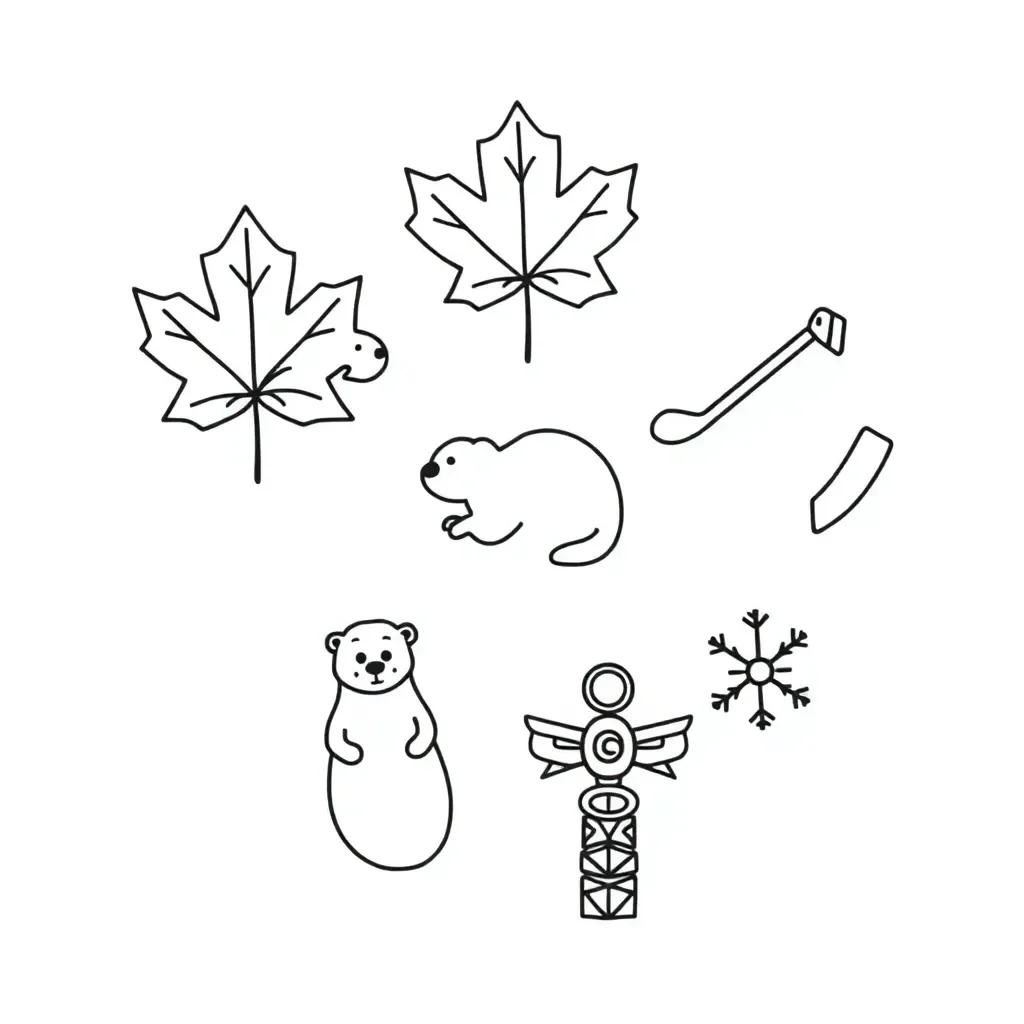 Various noun examples illustration