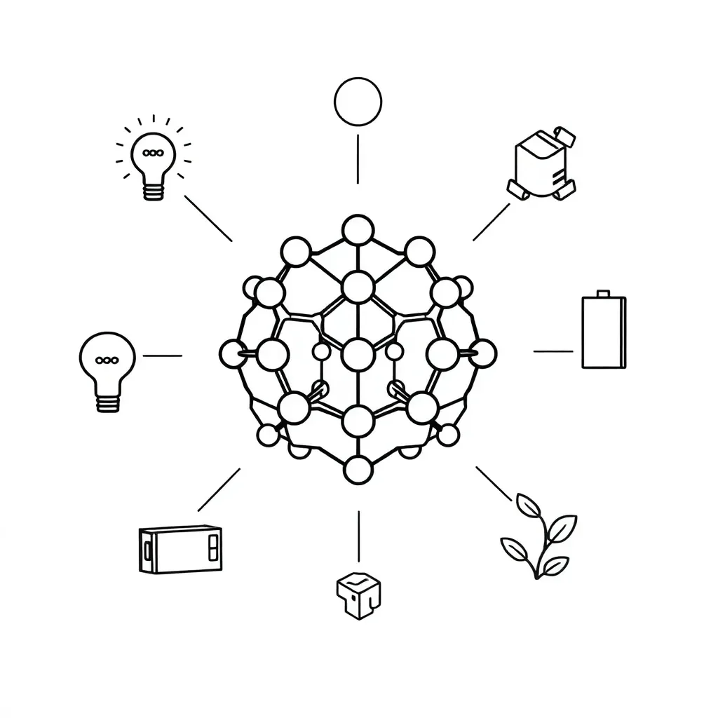 Fullerene molecule structure