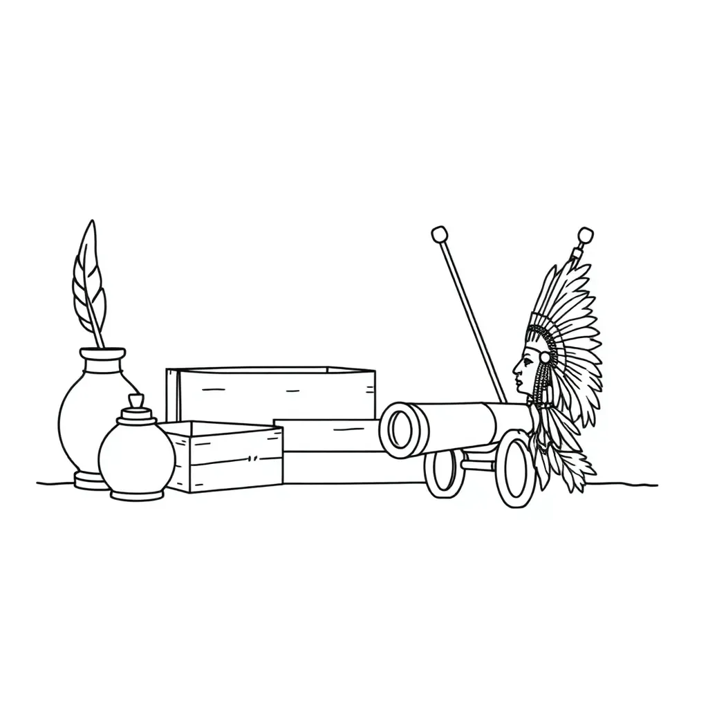 American Revolution timeline illustration