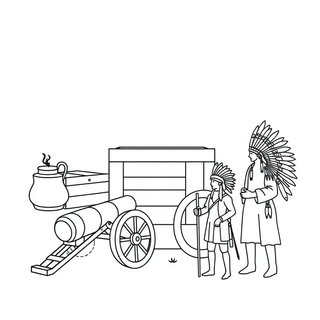 American Revolution timeline illustration