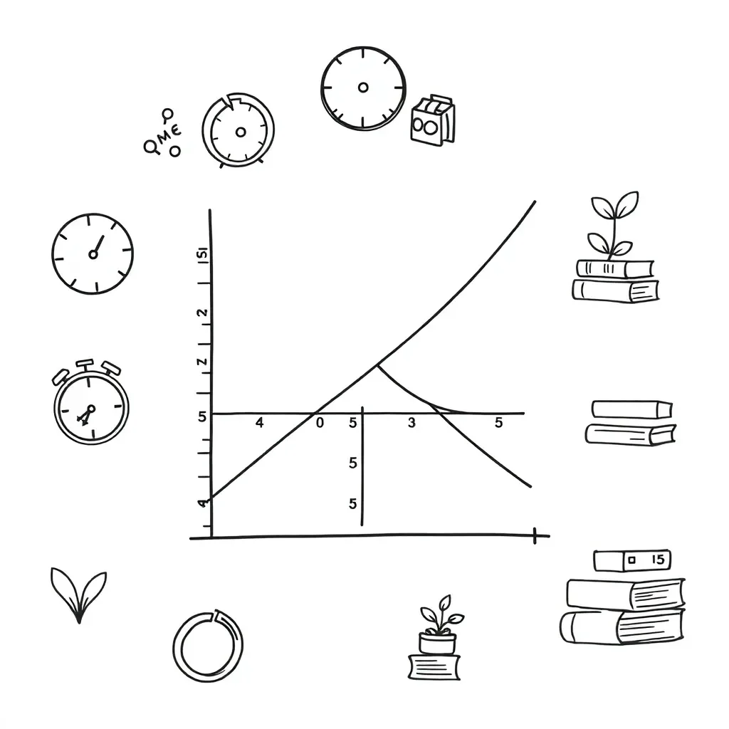 Graph showing quadratic and exponential curves