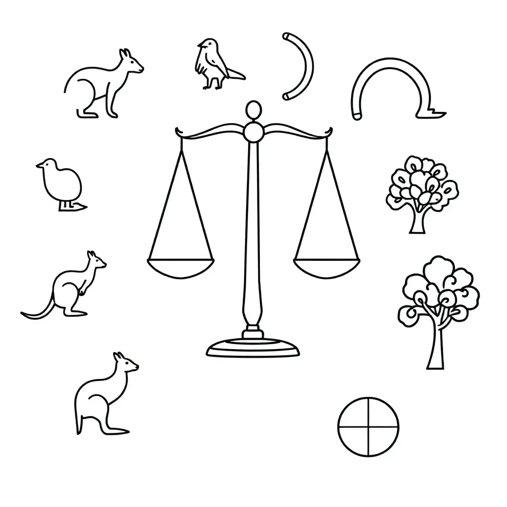 Balance scales representing rights and responsibilities