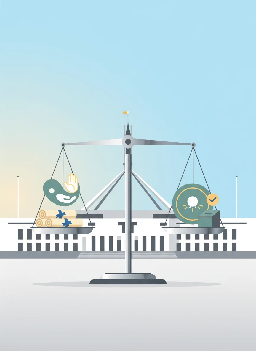 Human rights scales of justice illustration