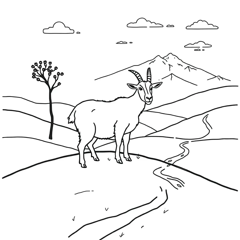 Oat the goat on an adventure