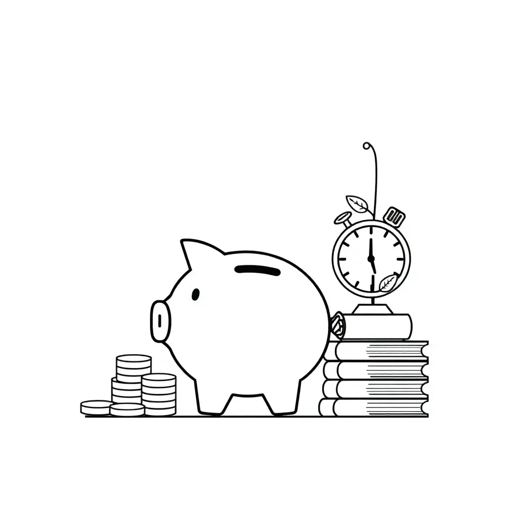 Money growing with compound interest