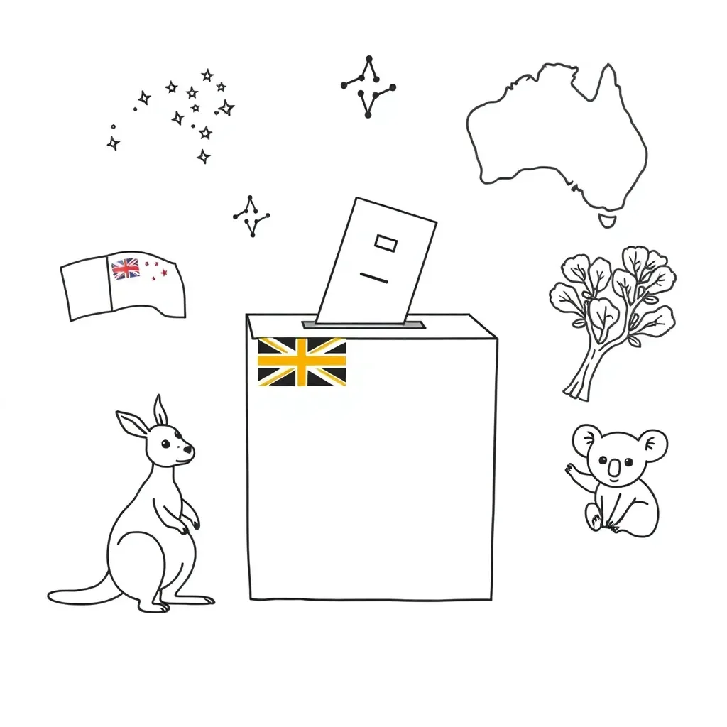 Australian Constitution and referendum process illustration