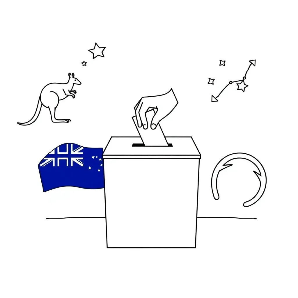 Australian Constitution and voting illustration