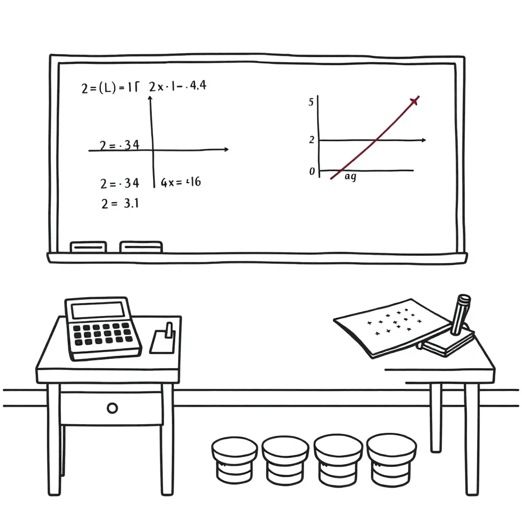 Algebra concepts illustration