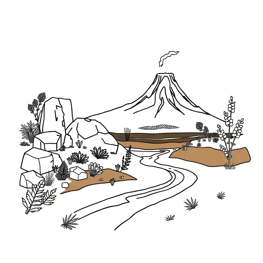 Earth materials including rocks and soil samples