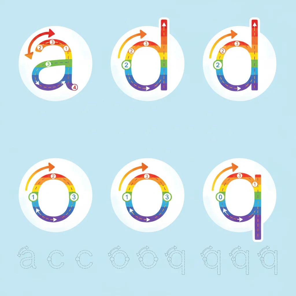 Letter Formation Practice: Round Letters