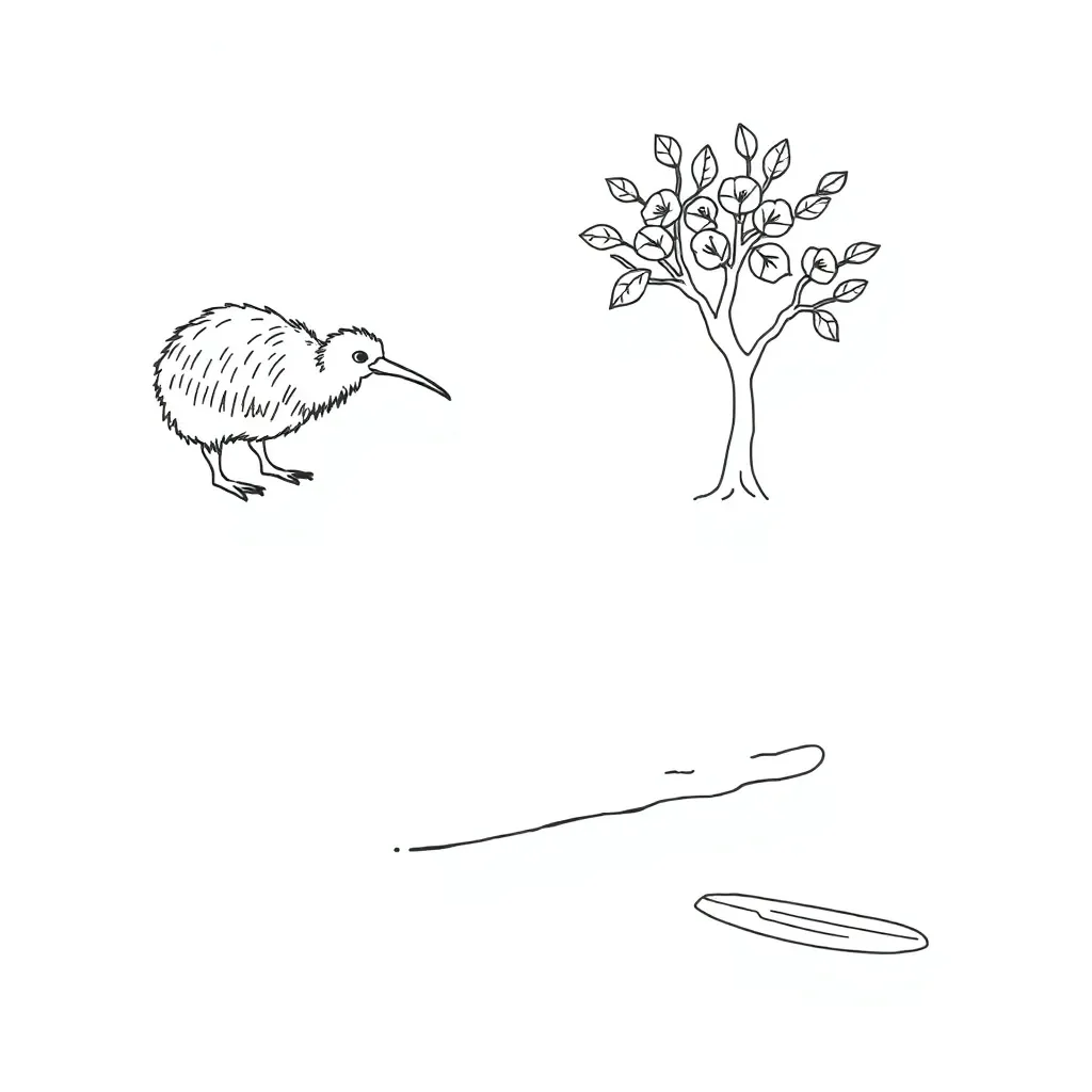 Fun writing adventure illustration
