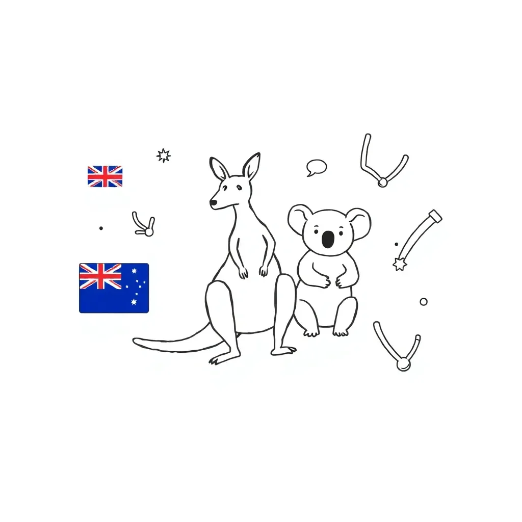 Australian Constitution and referendum voting illustration