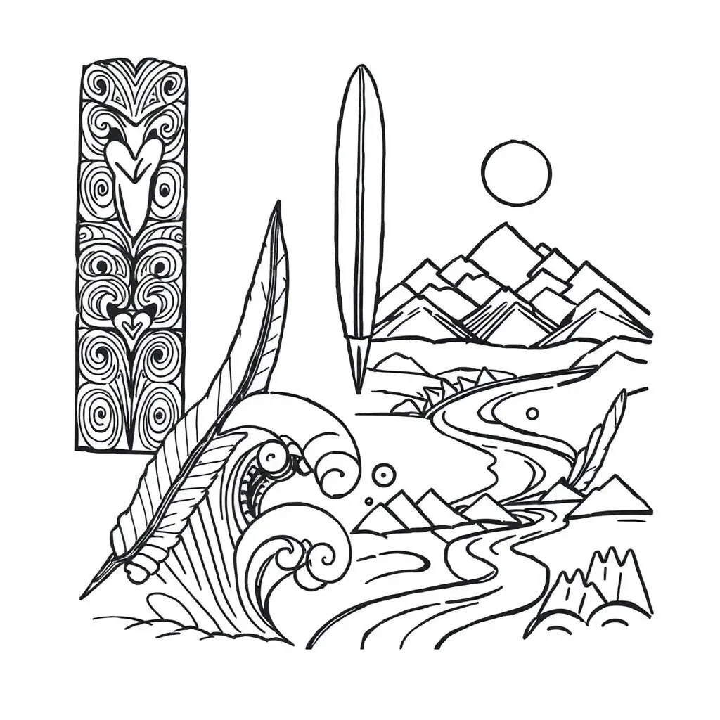 Poetry books and quill pen illustration