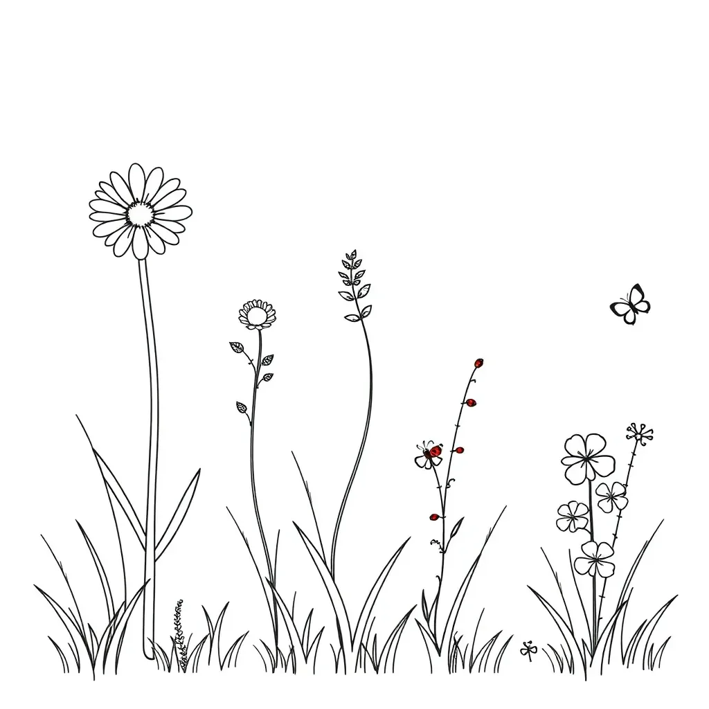 Wild plants illustration